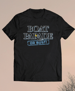 Boat Parade or Bust Tampa Bay Baseball Shirt