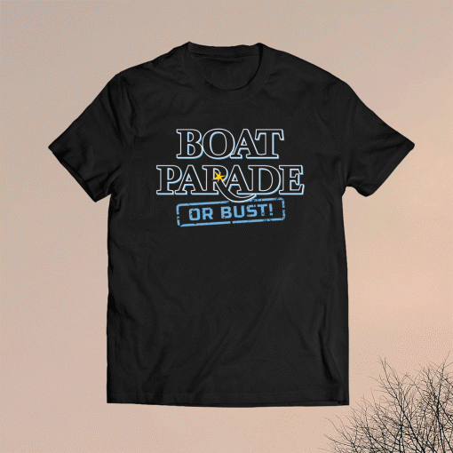 Boat Parade or Bust Tampa Bay Baseball Shirt