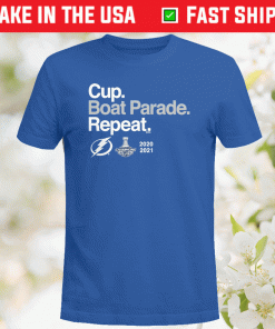 Cup Boat Parade Repeat Shirt Tampa Bay Lightning