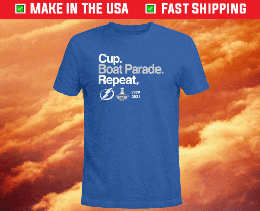 Cup Boat Parade Repeat Shirt Tampa Bay Lightning