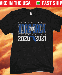 Tampa Bay Back To Back Champions TB Shirt