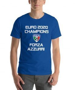 Italia Italian Italiano Italy Soccer Champions Calcio Euro Forza Azzurri 2021 T-Shirt
