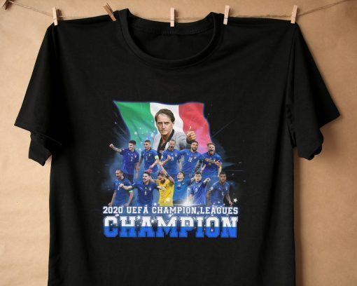 Italy Football T-Shirt, Italy Soccer Shirt, Italia National Team T-Shirt, 2020 UEFA Champion Leagues