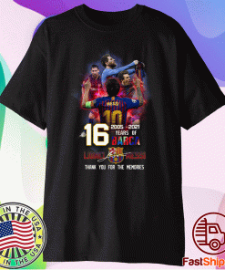 Lionel Messi Thank You For The Memories 2005 2021 Shirt