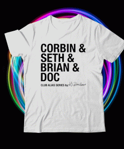 Corbin and seth and brian and doc club alias series shirt