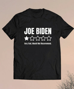 Funny Republicans Voter Anti Joe Biden One Star Rating Shirt