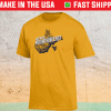 Gold West Virginia Mountaineers Let's Go Mountaineers Shirt