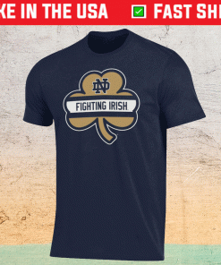Navy Notre Dame Fighting Irish 2021 Shamrock Series Performance Shirt
