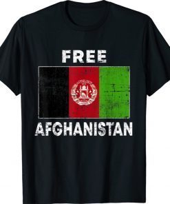 Free Afghanistan Flag Afghan Vintage Afghanistan Shirt