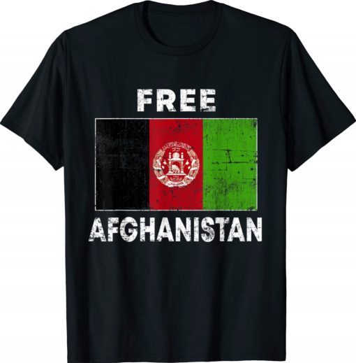 Free Afghanistan Flag Afghan Vintage Afghanistan Shirt