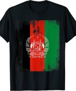 Vintage Afghanistan Afghan Flag Afghanistan Support Shirt