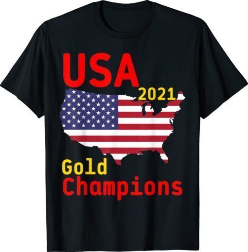 USA Gold Champions Football Team 2021 Shirt