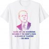 Official Goats Are Like Mushrooms Funny Joe Biden Quote Distressed T-Shirt
