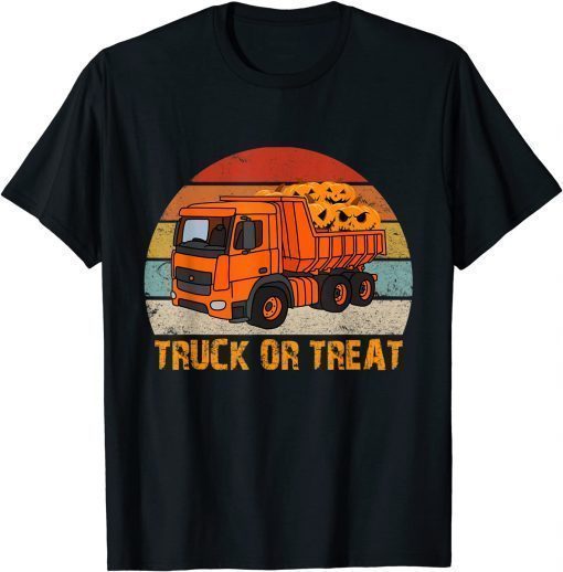 Official Truck or Treat Funny Trucker Kids or Adults Halloween T-Shirt