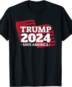 Funny Trump 2024 Save America Again 45 47 MAGA Patriot Supporters T-Shirt