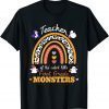 Classic Rainbow Leopard teacher of The Cutest 1st grade monsters T-Shirt