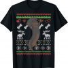 2021 Dachshund Dog Santa Claus Ugly Christmas Pattern X-Mas T-Shirt