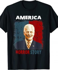 2021 Biden Horror America Zombie Story Halloween Retro Vintage T-Shirt