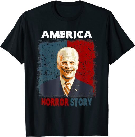 2021 Biden Horror America Zombie Story Halloween Retro Vintage T-Shirt