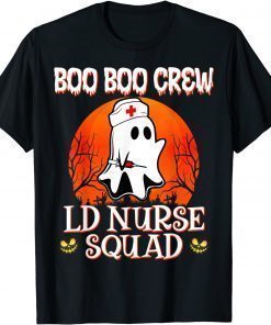 Boo Boo Crew LD Nurse Squad Cute Halloween Costumes Ghost Unisex TShirt