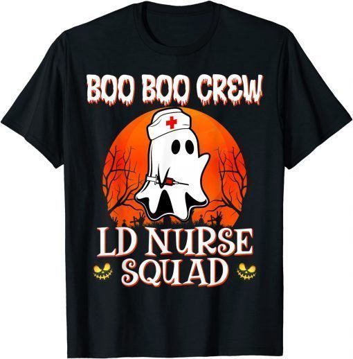 Boo Boo Crew LD Nurse Squad Cute Halloween Costumes Ghost Unisex TShirt