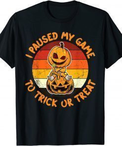 2021 Halloween Pumpkin Gamer Funny Boys Trick Treat Jack Lantern T-Shirt