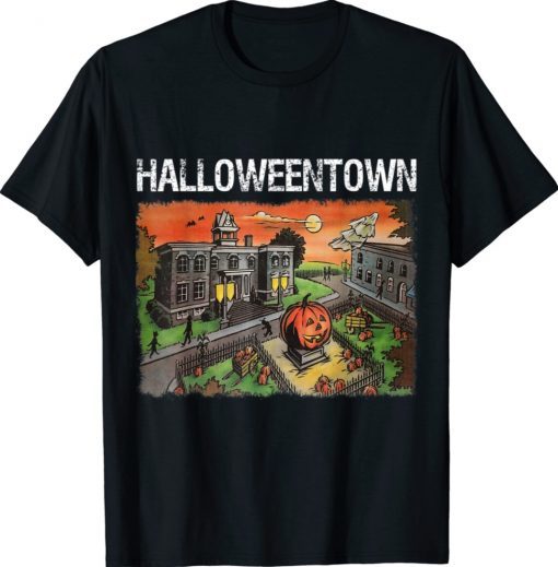 Halloween Town in University Pumpkin And Ghost Shirt