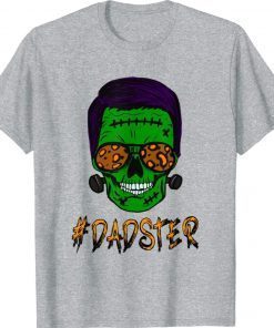 Monster Skull Dadster Dad Life Halloween Matching Family Shirt