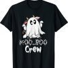 Moo Boo Crew Halloween Costume Boo Ghost Cow Farmer Shirt