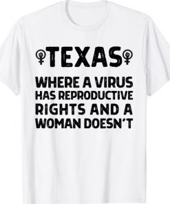 Texas Reproductive Rights Women's March 2021 Pro Choice Shirt