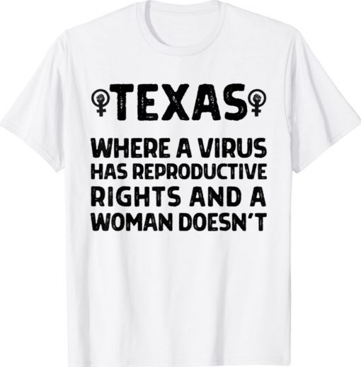 Texas Reproductive Rights Women's March 2021 Pro Choice Shirt