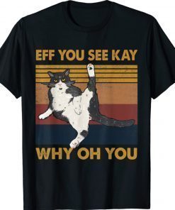 Eff You See Kay Why Oh You Cat Vintage Shirt