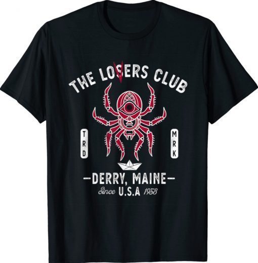 Losers Club Spider Tattoo Goth Horror Shirt