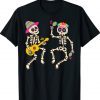 Dia De Los Muertos Skeleton Dancing Skull Day Of The Dead Shirt