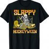 Hockey Slappy Hockeyween Skeleton Halloween Costume Shirt