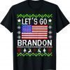 Funny Let's Go Brandon Shirt Ugly Christmas Anti Biden Pro America T-Shirt