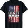 Official Let's Go Brandon Conservative Anti Liberal US Flag T-Shirt