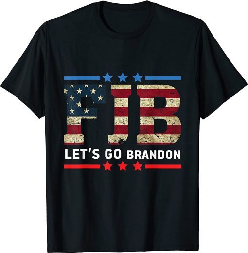 Let’s Go Brandon Conservative US Flag Funny T-Shirt