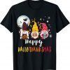 Official Halloween Merry Christmas Happy Hallothanksmas Gnomes Lover T-Shirt