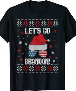 Classic Let's Go Brandon Ugly Christmas Sweater Tee Shirt