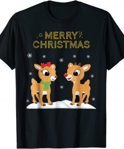 Funny Rudolph and Clarice Christmas men women Gift T-Shirt