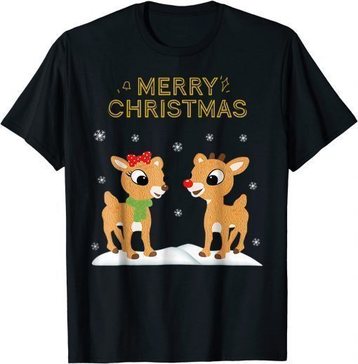 Funny Rudolph and Clarice Christmas men women Gift T-Shirt