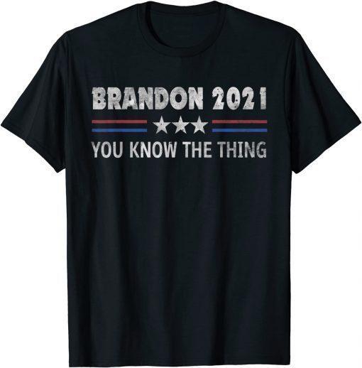 Funny Brandon 2021 Tee Funny Trendy sarcastic Let's GO US Flag 2021 Shirts