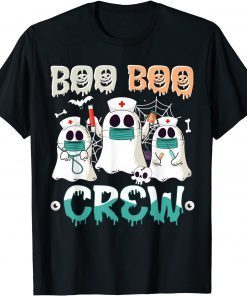 Boo boo Crew Nurse Halloween Ghost Costume Matching Gift TShirt