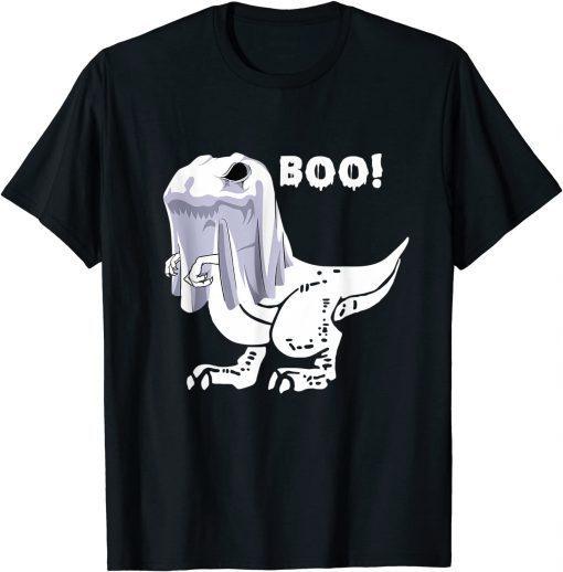 2021 Ghost Dinosaur T rex Funny Boo Halloween Classic T-Shirt