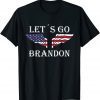 Let´s Go Brandon American Flag US Angel Wings Unisex T-Shirt