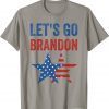 2021 Let's go brandon Let's go brandon Let's go brandonfunny men women vintage US flag T-Shirt