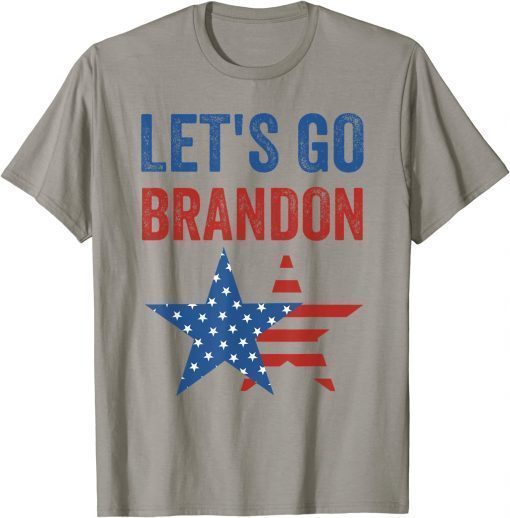 2021 Let's go brandon Let's go brandon Let's go brandonfunny men women vintage US flag T-Shirt