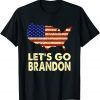 Let's Go Brandon Chant American Anti Liberal Vintage Gift TShirt