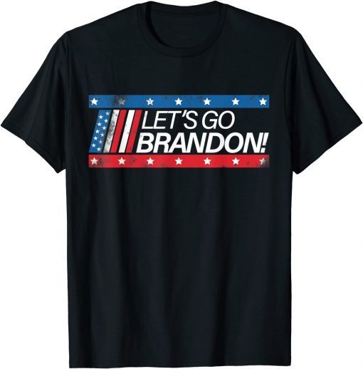 FJB Channt Lets Go Brandon Let's go Brandon USA Flag Anti Biden T-Shirt